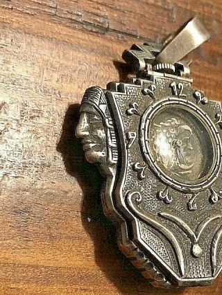 Aegis of time.  Please read entire listing,  rare sterling pendant D 3