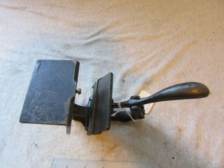 VTG Antique Cast Iron Business Calling Card Printing Press Letter 3