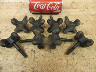 Antique Cast Iron Industrial Art Steampunk Hardware Wing Nut Bolt Screw Handle