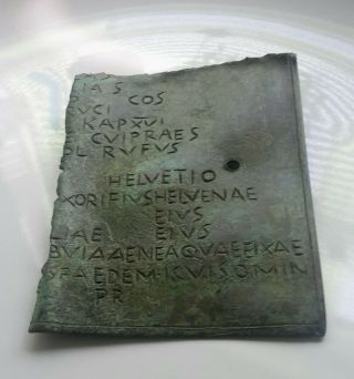 Scarce Ancient Roman Legionary Bronze Diploma Large Fragment 1st Bc - 3rd Ad