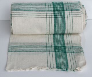 Antique Primitive Homespun Linen Fabric Textile Tissue Weave 8.  2 Yrd Early 20th