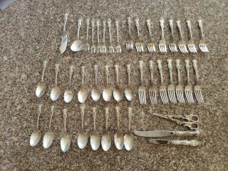 44.  3 Ozt Wallace Watson Rose Sterling Silver 925 Silverware Flatware