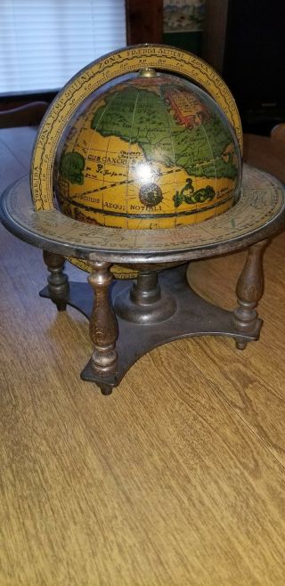 Vintage Zodiac Astrology Desktop Globe Made In Italy Old World Style World Globe 6