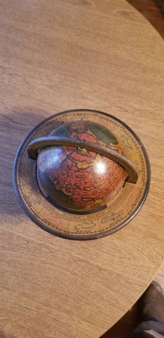 Vintage Zodiac Astrology Desktop Globe Made In Italy Old World Style World Globe 9