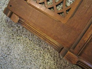 Eastlake Carved Tiger Oak Architectural Salvage Church Panel Victorian Wainscot 7