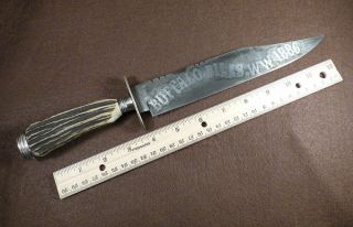 Old Buffalo Bill Wild West Sheffield Knife Given To Buffalo Jones 1886 Kansas