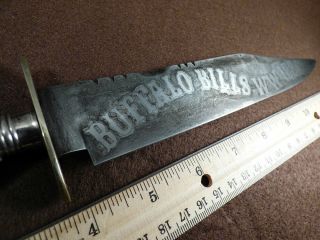 Old Buffalo Bill Wild West Sheffield Knife Given To Buffalo Jones 1886 Kansas 2