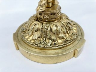 Antique Louis XVI Ormolu Gilt Bronze Baroque Double Candelabra Candle Holder 9