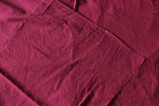 Antique c1870 - 80 French Turkey Red Cotton Fabric Yardage Quilting/Dolls 108 