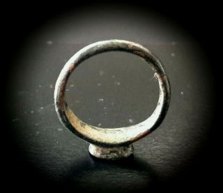 ANCIENT ROMAN BRONZE LARGE SEAL RING EMPERORS MONOGRAM - 1ST TO 3RD CENTURY A.  D 10