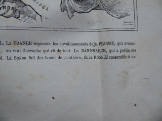 1870 Nouvelle Carte D ' Europe,  satirical cartoon map by Paul Hado 8