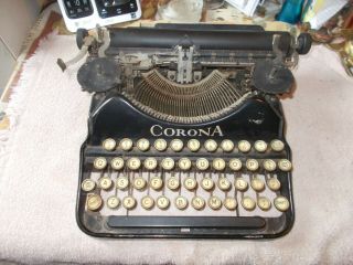 Antique Lc Smith - Corona Typewriter