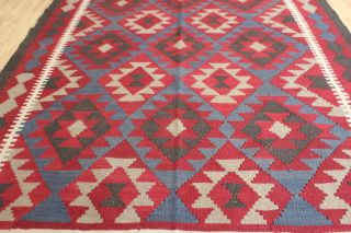 AN OLD HANDMADE AFGHAN KILIM (241 x 153 cm) 6