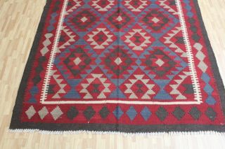 AN OLD HANDMADE AFGHAN KILIM (241 x 153 cm) 9