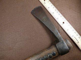 Old Huron Indian Tomahawk War Axe Forged Blade With 2 Hallmarks 1800 ' s 3