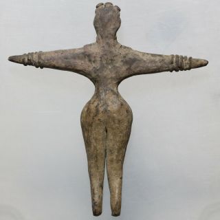 Ancient Syro - Hittite Ceramic Idol male Statue Figure Circa 1200 BC 6