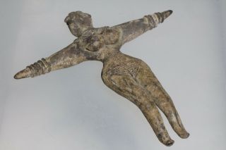 Ancient Syro - Hittite Ceramic Idol male Statue Figure Circa 1200 BC 9