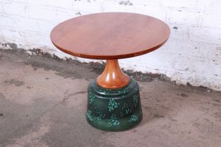 John Van Koert for Drexel Ceramic Base Occasional Table,  1956 2