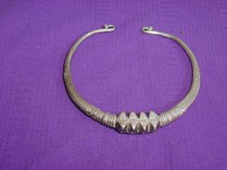 Wonderful Antique North African Ethnic Silver? Necklace Hg