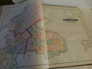 RARE Antique G.  W.  Bromley & co 1891 City of south boston mass atlas 33 plates 3