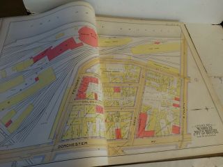 RARE Antique G.  W.  Bromley & co 1891 City of south boston mass atlas 33 plates 4