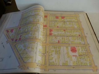 RARE Antique G.  W.  Bromley & co 1891 City of south boston mass atlas 33 plates 6