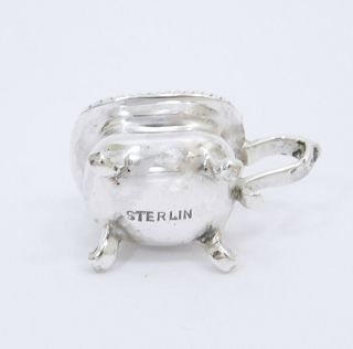 WILLIAM B.  MEYERS MINIATURE STERLING SILVER GEORGE III MUSTARD POT & SPOON RARE 5