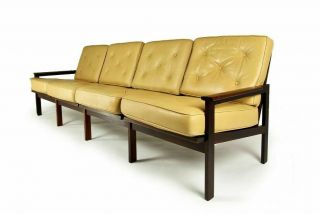 Mid Century Illum Wikkelso Sofa 3/4 Seater Danish 1960’s Rosewood Hans Wegner