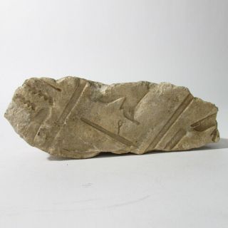 Egyptian Limestone Relief Fragment