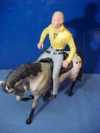 1961 Hartland Figure Johnny Yuma - The Rebel On Horse