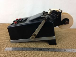 Antique Vtg Remington Rand Art Deco Hand Crank Adding Machine 3