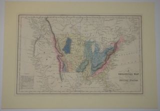 A Geological Map Of The United States_1832_john Howard Hinton_history_americana