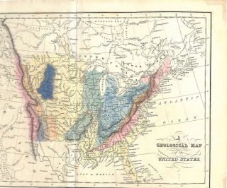 A Geological Map of the United States_1832_John Howard Hinton_History_Americana 5