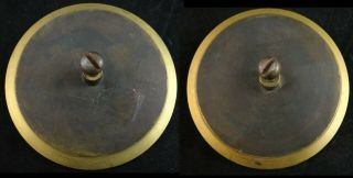 Pr.  19th c.  French Empire gilt bronze handle Pulls,  Greek/Roman Gods,  4 ¼ 