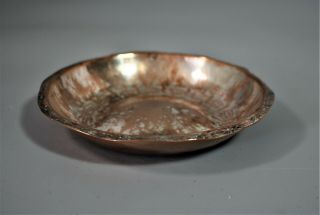 Antique DSCG Duchess of Sutherland Cripples Guild silver plate copper bowl 9