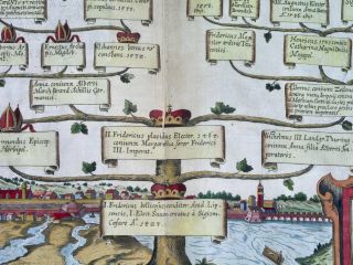 1621 RARE GENEALOGY SACHSEN GERMANY The Wettin family tree LEIPZIG 4