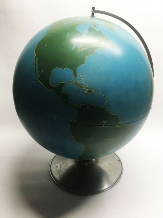 Vintage Nystrom 21 " Military - Aviation Globe With Stand