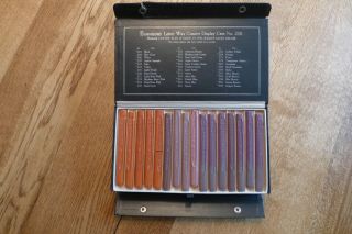 Vintage Dennisons Wax Counter Display Case 200,  48 Sticks,  Complete