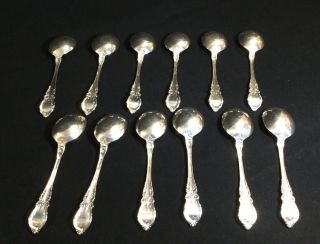 Group 12 WALLACE SIR CHRISTOPHER STERLING Gumbo/Soup Spoons 6.  75” 2