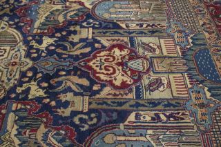 Pictorial Style Semi Antique Vintage 10X13 Persian Rug Oriental Décor Carpet 10