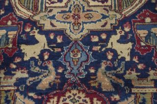 Pictorial Style Semi Antique Vintage 10X13 Persian Rug Oriental Décor Carpet 7