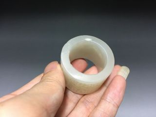 Chinese Antique 18th Century Jade Carving of Ring 11