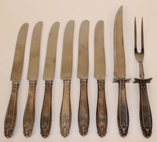 63 STERLING SILVER HOLLOW HANDLE KNIVES FOR SCRAP 5