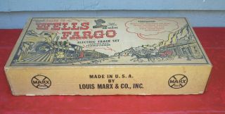 VINTAGE MARX WELLS FARGO TRAIN SET 2