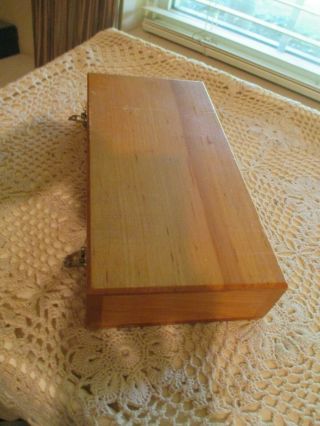 Old Vtg Brass Balance Scales Made In West Germany With Weights in Wooden Box 7