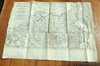 1763 Large Map Of The Russian Empire S.  R D 