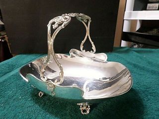 Gorgeous Solid Vintage Sterling Silver Fruit Nuts Bowl,  Made In Italy,  386 Grams