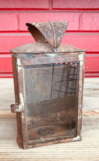 Antique Vintage Candle Lantern Leaf Reflector C 1800 England Rare