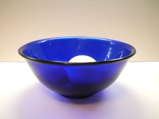 Antique Late 19th - Early 20thc.  Chinese Cobalt Blue Peking Glass Bowl