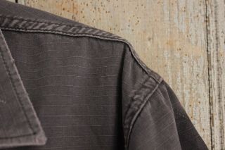 Jacket Vintage French work wear coat heavy dark blue or black w/ pockets 1930 - 50 6
